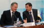 Председатель Совета Федерации работодателей Украины Дмитрий Фирташ и губернатор Сумской области Юрий Чмырь
